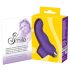 SMILE Dedo: vibrador ondulado de silicona (lila)