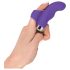 SMILE Dedo: vibrador ondulado de silicona (lila)