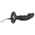 Black Velvet - Vibrador anal con pene recargable (negro)
