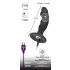 Black Velvets - vibrador anal recargable con pene - silicona negra