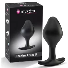 mystim - plug anal eléctrico - pequeño - silicona negra