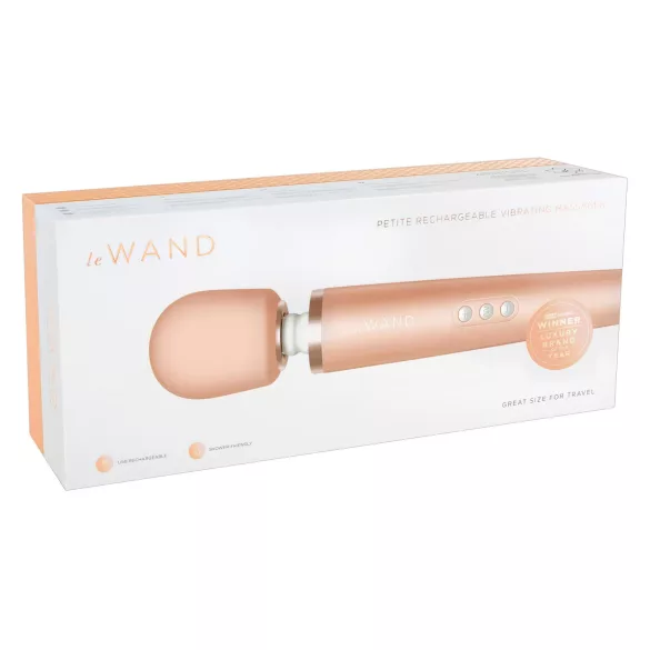 Le Wand Petite - vibrador masajeador exclusivo - color rosa dorado