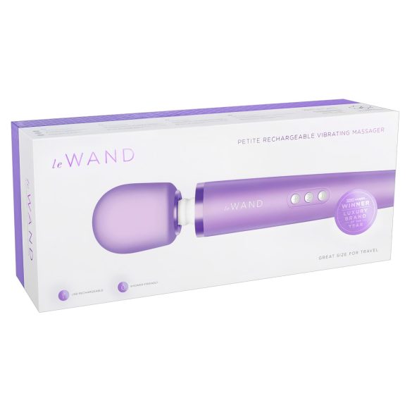 Le Wand Petite - exclusivo vibrador masajeador recargable (lila)