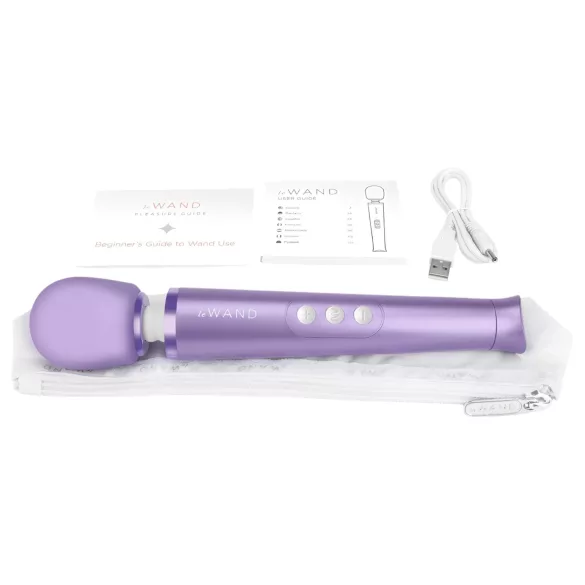 Le Wand Petite - masajeador vibrador exclusivo recargable (lila)