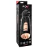 PDX Elite - masturbador automático vibrador - succión pene - silicona negra