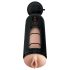 PDX Elite Mega Milker - Masturbador vibrante para hombres (negro)