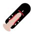 PDX Elite Mega Milker - Masturbador vibrante para hombres (negro)