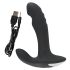 Rebel - Masajeador Vibrador Rotativo para Próstata con Cuentas (Negro)