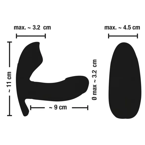 SMILE - vibrador con control remoto recargable para braguitas - rosa
