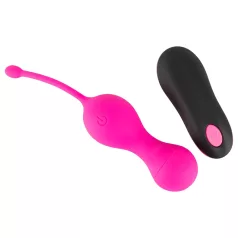   SMILE - huevo vibrador recargable con control remoto - silicona rosa