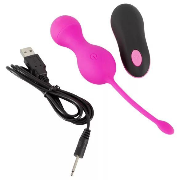 SMILE - huevo vibrador recargable con control remoto - silicona rosa