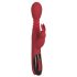 Vibrador G-spot rojo: empuja, rota y calienta.