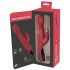 Vibrador G-spot rojo: empuja, rota y calienta.