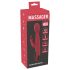 Vibrador G-spot rojo: empuja, rota y calienta.
