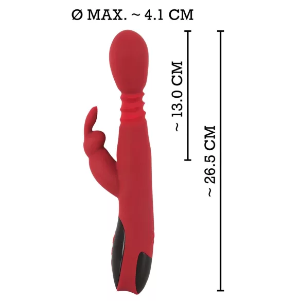 You2Toys Masajeador - vibrador de punto G con empuje, rotación y calefacción (rojo)