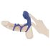 SMILE Pareja - Anillo vibrador recargable para pareja (azul)
