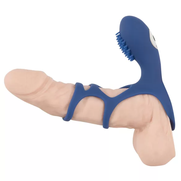 SMILE Couple - anillo vibrador para pene recargable - silicona azul