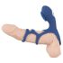 SMILE Pareja - Anillo vibrador recargable para pareja (azul)