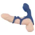 SMILE Couple - anillo vibrador para pene recargable - silicona azul