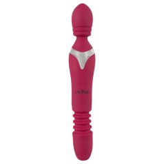   Javida Thrusting - vibrador masajeador 3 en 1 - silicona roja