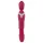 Javida Thrusting - vibrador masajeador 3 en 1 (rojo)
