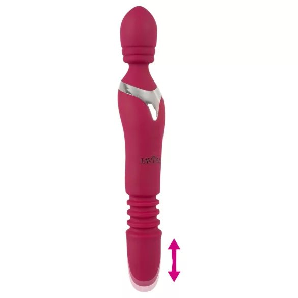 Javida Thrusting - vibrador masajeador 3 en 1 (rojo)