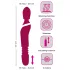 Javida Thrusting - vibrador masajeador 3 en 1 (rojo)