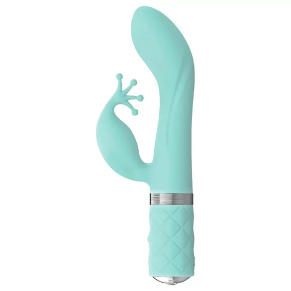 Pillow Talk Kinky - vibrador de punto G recargable con 2 motores (turquesa)