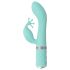 Pillow Talk Kinky - Vibrador recargable punto G de 2 motores (turquesa)