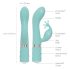 Pillow Talk Kinky - Vibrador recargable punto G de 2 motores (turquesa)