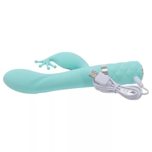 Pillow Talk Kinky - vibrador de punto G recargable con 2 motores (turquesa)