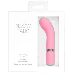   Pillow Talk Racy - Vibrador punto G recargable estrecho - silicona rosa