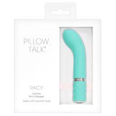  Pillow Talk Racy - vibrador punto G recargable estrecho - silicona turquesa