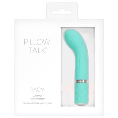   Pillow Talk Racy - vibrador punto G recargable estrecho - silicona turquesa