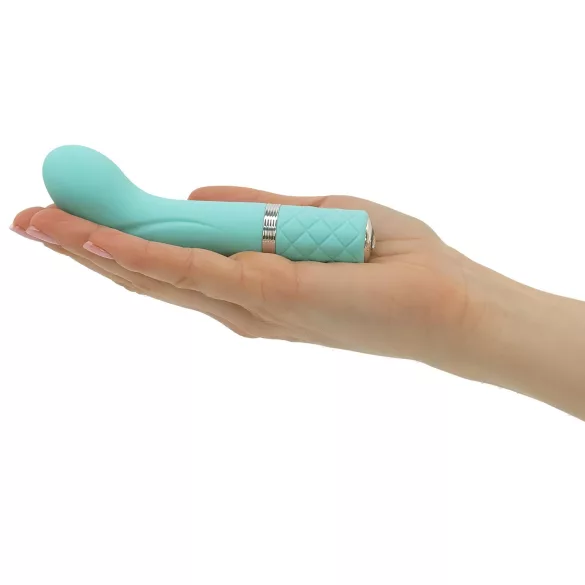 Pillow Talk Racy - vibrador punto G recargable estrecho - silicona turquesa
