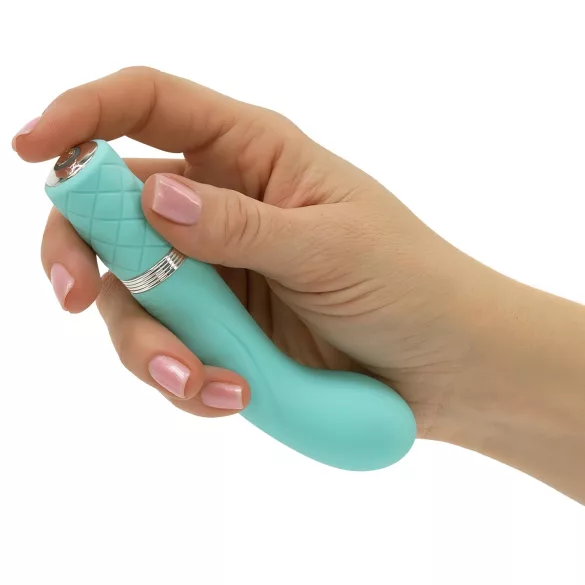 Pillow Talk Racy - vibrador punto G recargable estrecho - silicona turquesa
