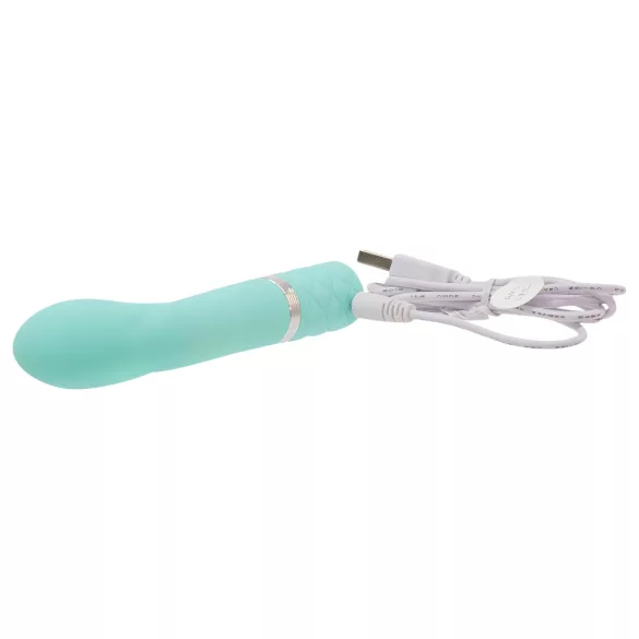 Pillow Talk Racy - vibrador punto G recargable estrecho - silicona turquesa