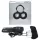 HOT Octopuss JETT - vibrador para glande con 2 motores - silicona negra