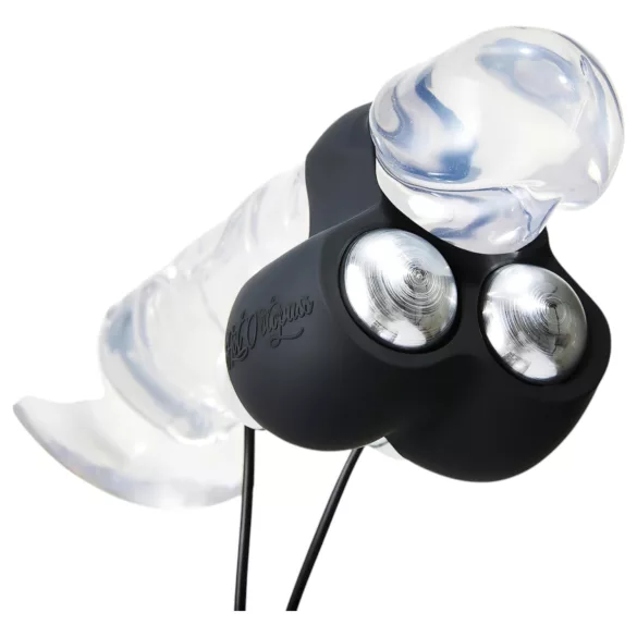 HOT Octopuss JETT - vibrador para glande con 2 motores - silicona negra