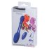BeauMents Flexxio - Vibrador dual para parejas (azul)