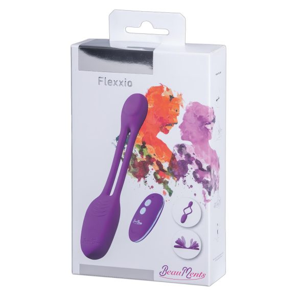 BeauMents Flexxio - Vibrador dual para parejas (lila)