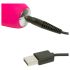Happyrabbit Curve Slim - Vibrador resistente al agua con estimulador de clítoris (rosa)