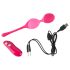 SMILE Bolas del Amor - huevo vibrador con radio -82g (rosa)