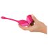 SMILE Bolas del Amor - huevo vibrador con radio -82g (rosa)