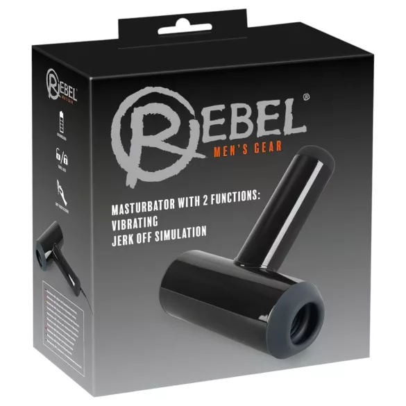 Rebel - masturbador automático vibrador movimiento arriba-abajo negro