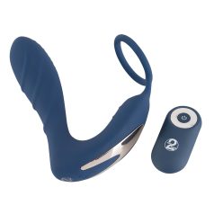 You2Toys Enchufe Prostata - vibrador anal con anillo (azul)