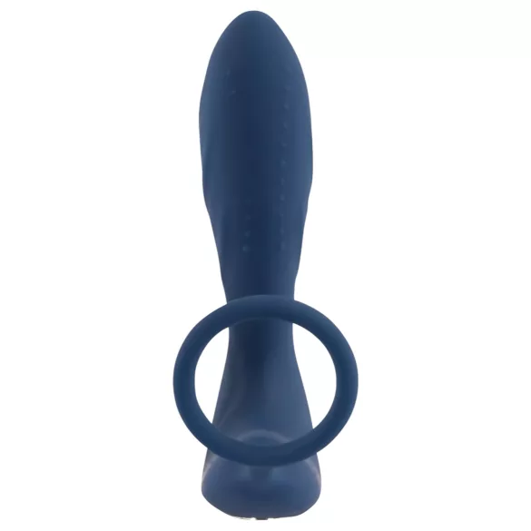 You2Toys - Estimulador de próstata y anillo para pene vibrador - silicona azul