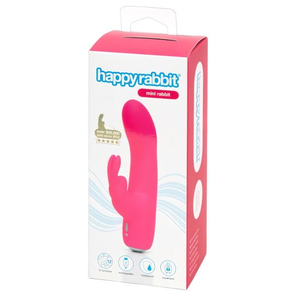 Conejito Feliz Mini - vibrador rosa recargable