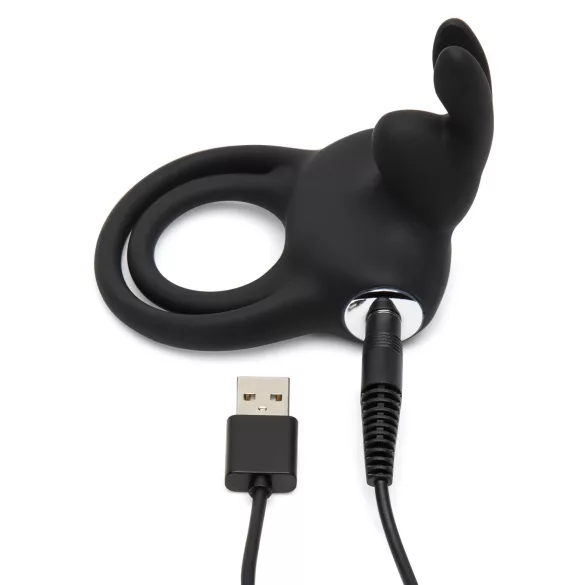 Happyrabbit - anillo para pene y testículos recargable e impermeable