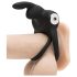 Anillo Vibrador Happyrabbit - resistente al agua, recargable (negro)